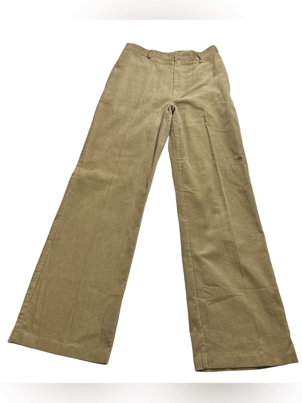 Vtg 90s Charlotte Russe Corduroy Flare Pants Sz 30x32 Camel Beige USA Made NWT